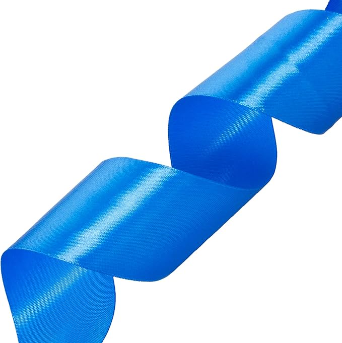 YASEO 2 Inch Royal Blue Solid Satin Ribbon, 50 Yards Craft Fabric Ribbon for Gift Wrapping Floral Bouquets Wedding Party Decoration