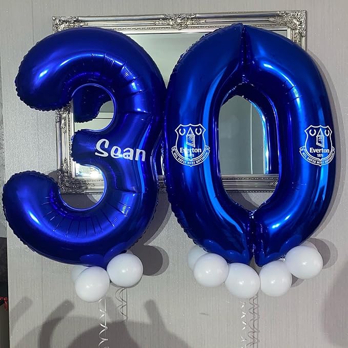 40 Inch Navy Blue 30 Number Balloons Giant Jumbo Huge 30 Foil Mylar Helium Number Digital Balloons Dark Blue Birthday Mylar Digital Balloons Dirty 30th Birthday Party 30th Anniversary Events Party