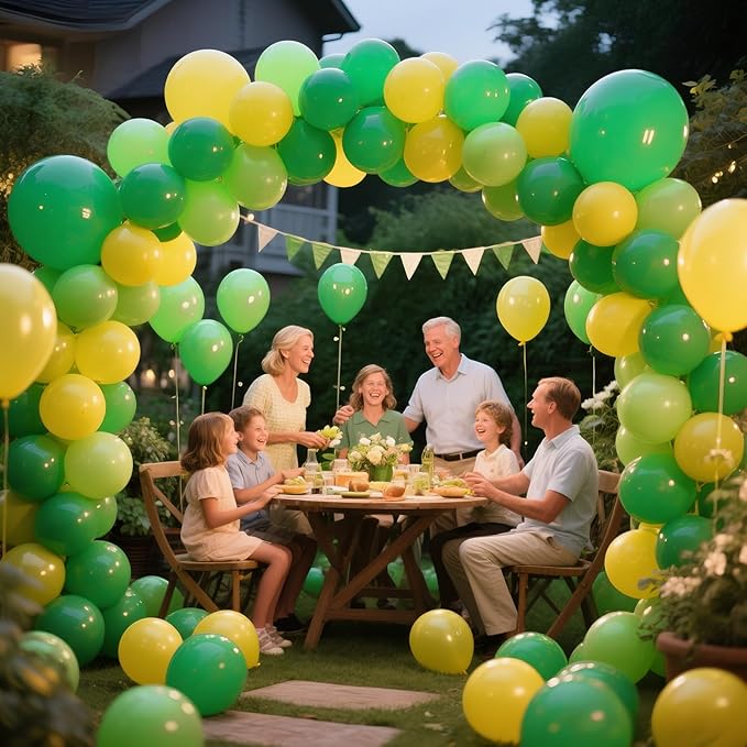 Green Balloon Arch Kit 111Pcs 18 12 5 Inch Latex Party Balloons Garland for Birthday Baby Shower Wedding Engagement Anniversary Christmas Party Decorations