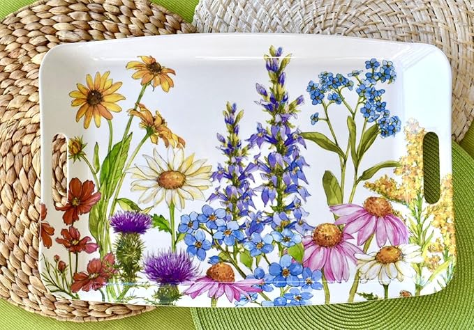 Wildflowers Eco-Friendly 18" x 12" Serving Tray
