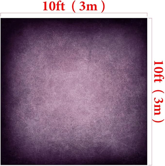 Kate 10×10ft Purple Photo Backdrop Portrait Photography Background Abstract Photo Studio Props for Photographer Head Shots