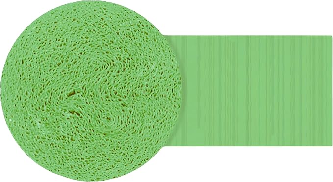 Jumbo Kiwi Green Crepe Paper Roll - 500 ft. - Vibrant Decor, Perfect for Parties & DIY Projects