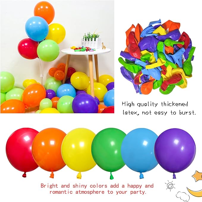 Rainbow Balloon Arch Kit 111Pcs 18 12 5 Inch Latex Colorful Party Balloons Garland for Birthday Baby Shower Wedding Engagement Anniversary Christmas Party Decorations