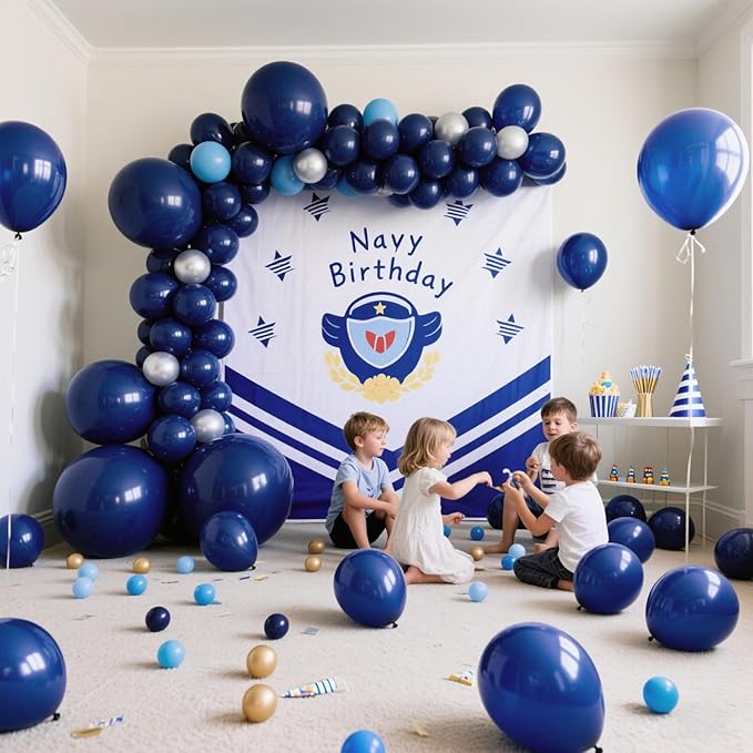 Navy Blue Balloons Latex Party Dark Blue 10 Pack 36 inch Round Navy Balloons for Wedding Graduation Birthday Party Backdrop Decorations