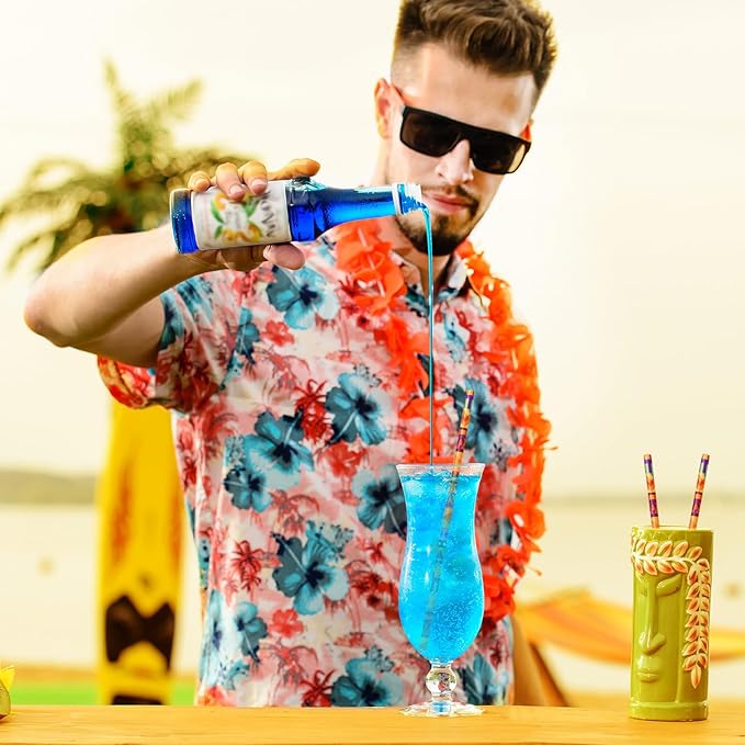 JarThenaAMCS 200Pcs Mexican Fiesta Paper Straws Mexico Cactus Drinking Straws Cinco de Mayo Colorful Stripe Flag Disposable Straw for Taco Wedding Supplies