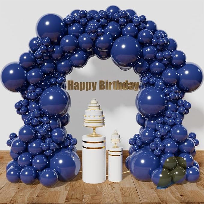 Navy Blue Balloon Arch Kit 111Pcs 18 12 5 Inch Latex Party Balloons Garland for Birthday Baby Shower Wedding Engagement Anniversary Christmas Party Decorations