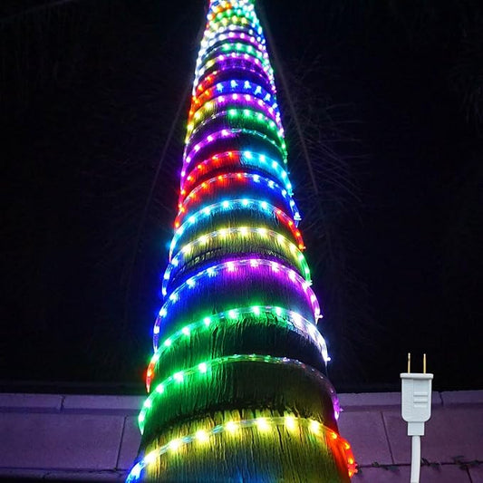 Russell Decor Rope Lights 50ft RGB Color Changing Waterproof Flexible Party Wedding Christmas Indoor Outdoor Decoration