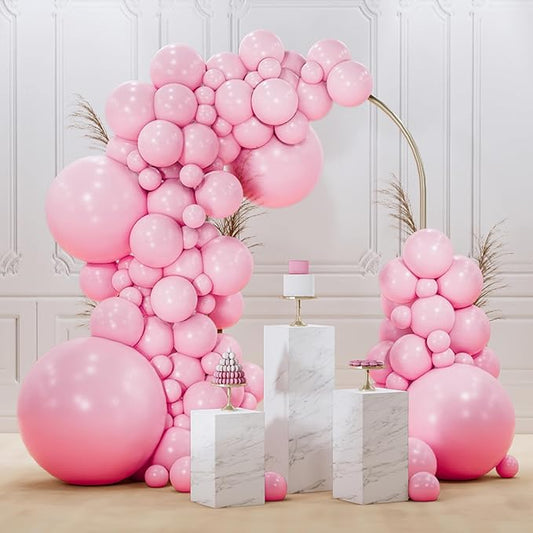 PartyWoo Light Pink Balloons 99pcs Different Sizes of 36 18 12 10 5 Inch Pastel Pale Baby Pink Balloon Arch Kit Garland for Baby Shower Bachelorette Bridal Shower Birthday Party Decorations Pink-Y48