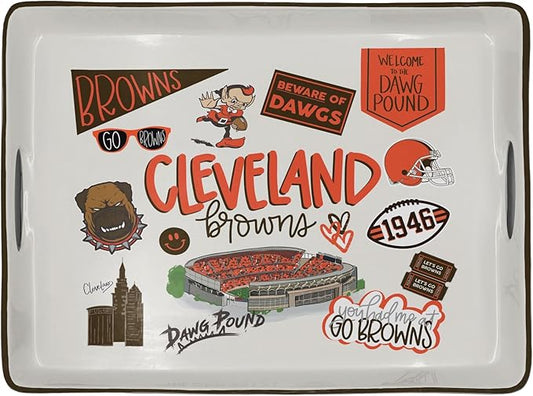 NFL Loco Fan Large Serving Tray w/Handles