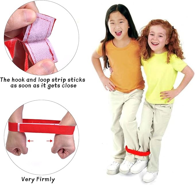 GOLDGE 28 Piece Outdoor Games Kit for Kids - Includes Big Potato Sack Race Bags, Bean Bag Toss, 3 Legged Race Bands, Egg Spoon Relay, for Easter, Christmas & Birthday Parties in The Yard & Lawn