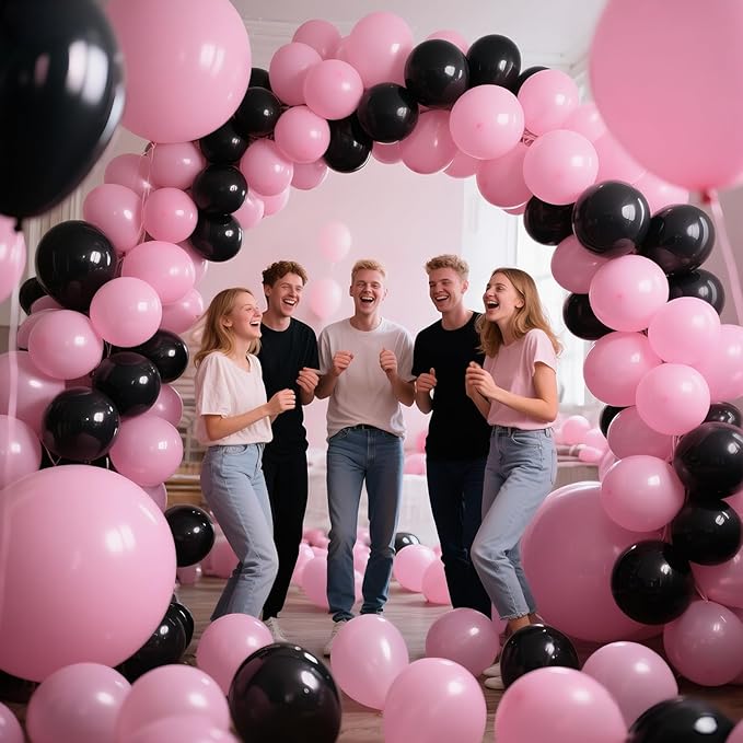Light Pink Balloon Arch Kit 111Pcs 18 12 5 Inch Latex Party Balloons Garland for Birthday Baby Shower Wedding Engagement Anniversary Christmas Party Decorations