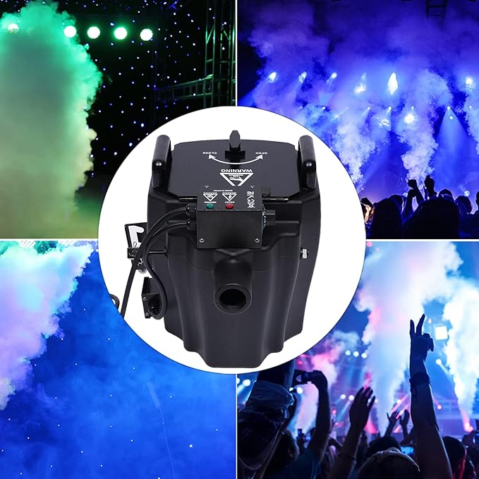Stage Smoke Fog Machine 3500W CO2 Jet Stage Effect Dry Ice Machine 1614ft² Coverage Halloween Wedding Disco Club Christmas Party DJ Stage Fogger
