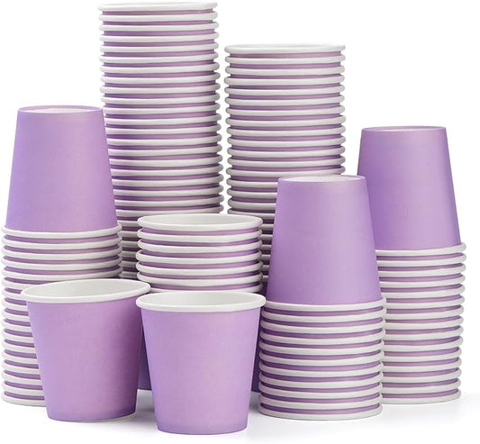 100 pack 3 oz Bathroom Cups, Disposable Paper Cups, Mouthwash Paper Cups, Small Paper Cups for Bathroom, Mouthwash, Snack, Espresso Cups Suitable for Home, Party, Picnic