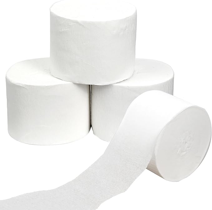 White Streamers 4 Rolls, 328 Ft White Crepe Paper, Streamer Party Decorations for Birthday, Wedding, Showers (1.8 in x 82 ft/Roll)