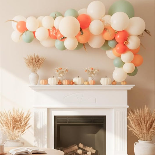 Balloon Garland Arch Kit Party Decorations- Vintage Green Color Balloons for Fall Party Decorations, Harvest Festival, Festival, Birthday, Entryways, Photo Backdrops