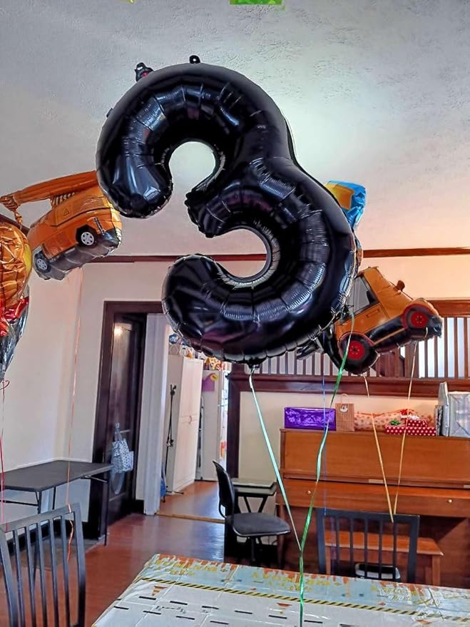 40 inch Number Balloon 0-9 Black Large Number 19 Balloons,Digital Balloons for Birthday Party Celebration Decorations Supplies, Helium Foil Number Balloons for Wedding Anniversary