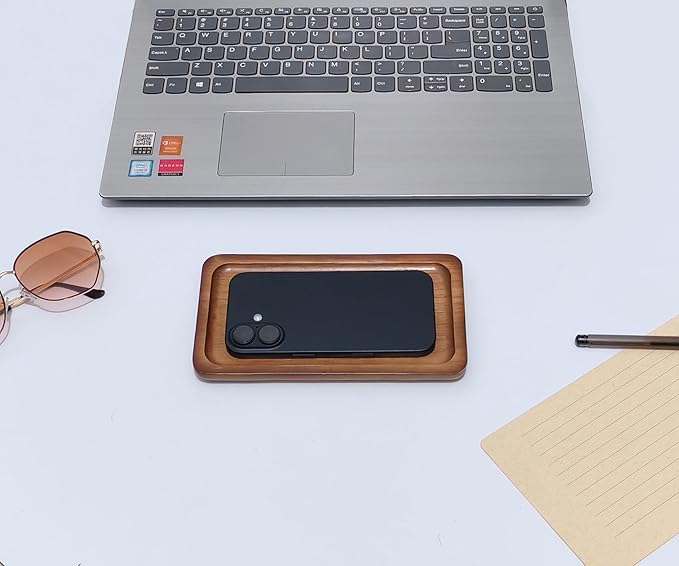 Small Wooden Tray (7.5 x 4.1 inch) 3 Pack, Rectangular Mini Serving Tray for Coffee Tables, Dessert, Snack, Fruit, Acacia Wood Platter for Vegetable, Decor Restaurant
