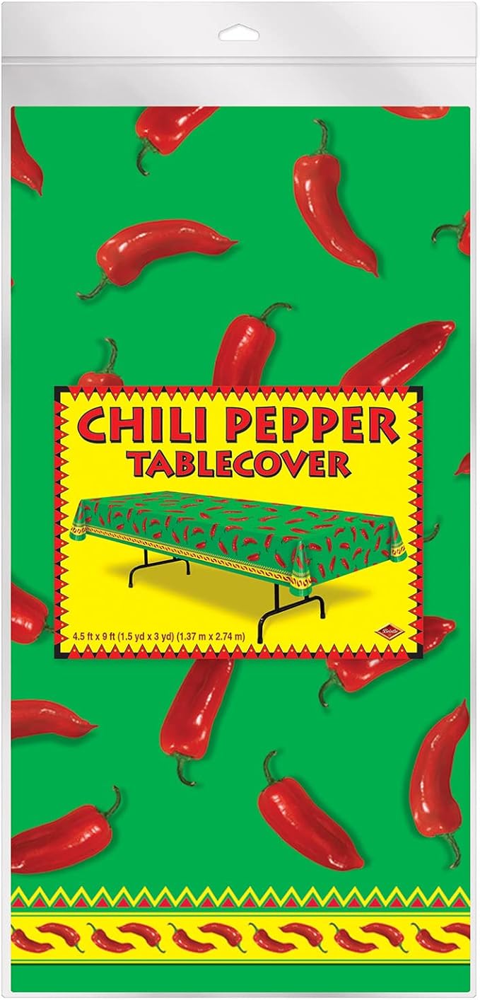 Beistle - Chili Pepper Tablecover - Standard