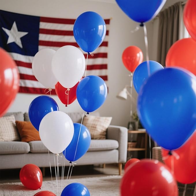 Royal Blue Balloons Blue Party Decorations 160 Pack 5 inch Round Blue Balloons for Birthday Graduation Baseball Nautical 4th of July Independence Memorial Day Patriotic Party Decorations