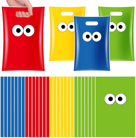 Eccliy 30 Pcs Street Themed Party Bags Cartoon Gift Bags with Handles for Street Themed Birthday Party Supplies