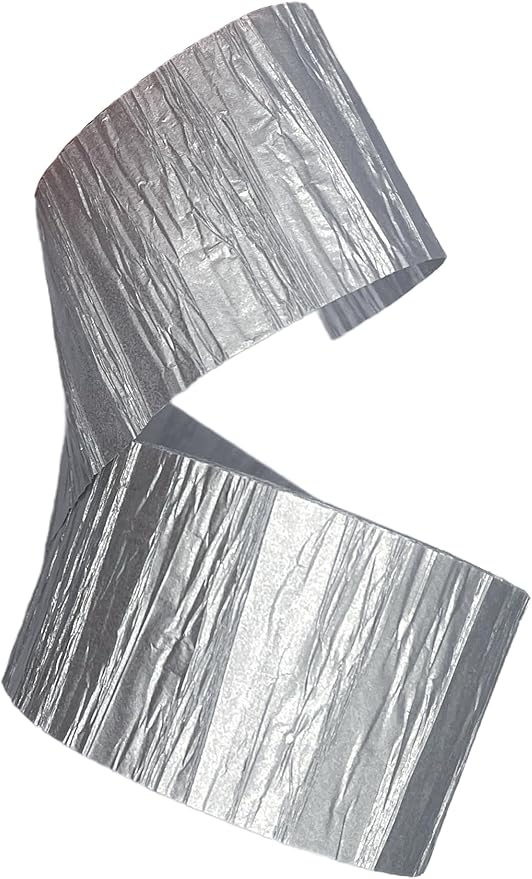 Metallic Silver Crepe Paper Streamers 2 Rolls Made in USA