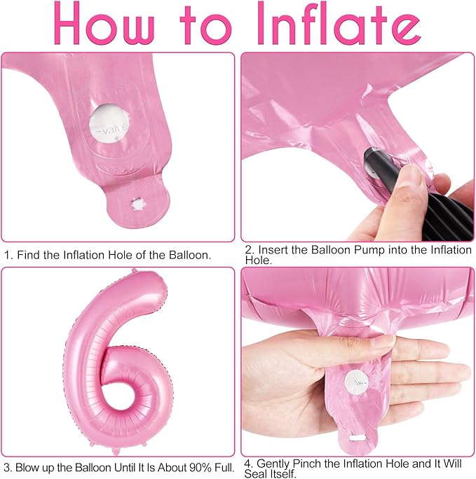 Pink Number 16 Balloon, 40 Inch Big Large Foil Helium Number Balloons, Giant Mylar Number 16 Balloons for 16 Years Old Birthday Party Decorations Supplies Anniversary