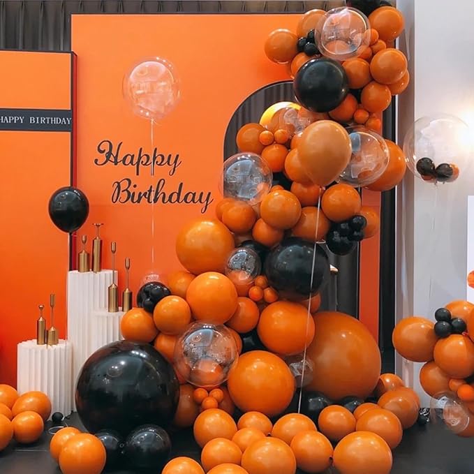 Voircoloria Burnt Orange Balloons, 66pack 12inch Retro Orange Latex Party Balloons for Wedding, Birthday, Graduation, Bridal Shower, Baby Shower, Gender Reveal, Anniversary Party Decorations