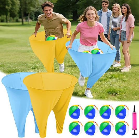 Granny Pants Yard Game Giant Granny Pants Outdoor Game Includes Bouncy Balls & Air Pumps Hilarious Outdoor Games for Adults and Family Backyard Gatherings Beach Games Team-Building Activities