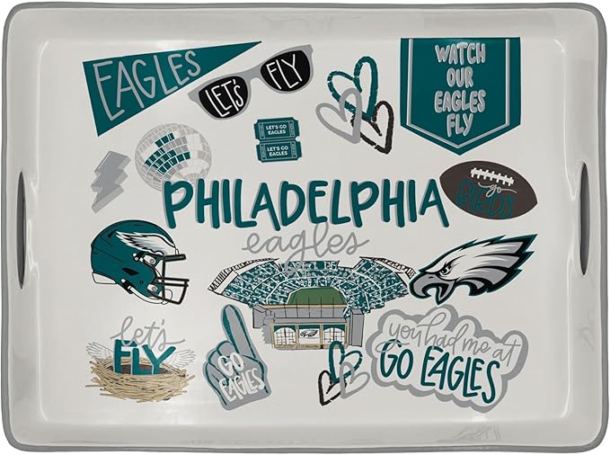 NFL Loco Fan Large Serving Tray w/Handles