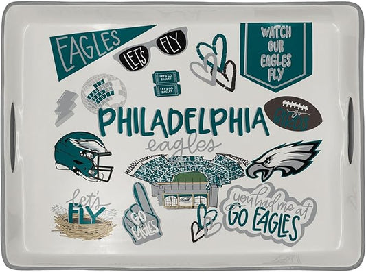 NFL Loco Fan Large Serving Tray w/Handles