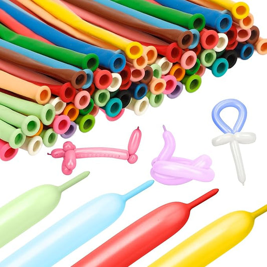 260 Balloons 100 Pcs Matte Colorful Balloon For Birthday Party Long Balloons For Tying Balloon Arch Animals Valentines Day Decorations For Party Decoration