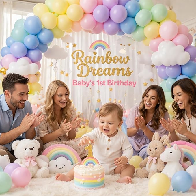 Pastel Balloons 100 Pack, Latex Rainbow Balloon, 12 Inch Round Helium Multicolor Macaron Balloons for Easter Birthday Wedding Baby Shower Bridal Wedding Party Decorations