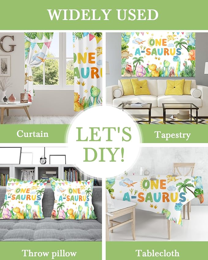 Mocsicka One a Saurus Birthday Backdrop Dinosaur 1st Birthday Decorations Banner for Boys One Year Party Photography Background Party Supplies