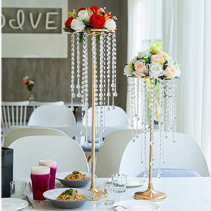 10pcs Wedding Centerpieces for Tables Gold Flower Stand for Wedding Party Decoration Home Decor Road Lead