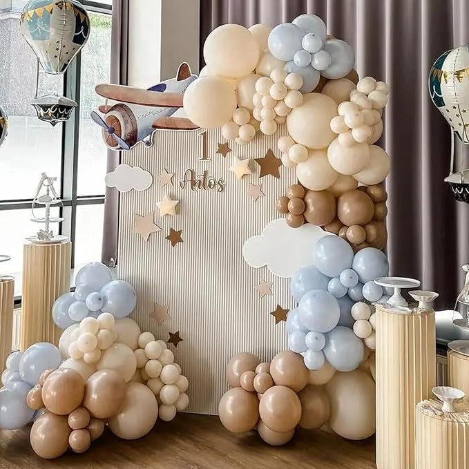 Voircoloria 105pcs Sand Balloons 12inch Party Latex Balloons for Boys Girls Birthday Baby Shower Gender Reveal Wedding Sunflower Party Decorations