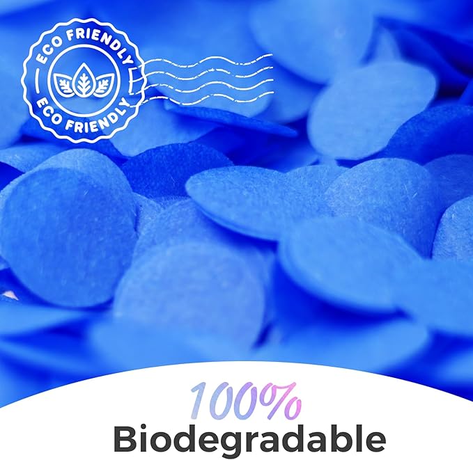 0.5LBS Confetti, dark blue Biodegradable Confetti - Rectangular Fluttering Tissue Paper Confetti for Gender Reveal and Launcher use – Parties, Concerts and Weddings for Events