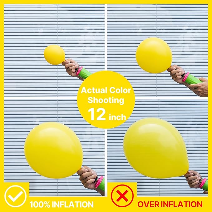 PartyWoo Yellow Balloons 152pcs Different Sizes of 18 12 10 5 Inch Matte Yellow Latex Balloon Arch Kit Garland for Easter Bee Baby Shower Sunflower Birthday Graduation Party Decorations Yellow-Y55