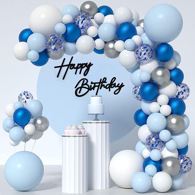 CANREVEL Happy Birthday Sign for Backdrop, Felt Black Happy Birthday Banner, Black Birthday Party Decorations for Girl Boy Women Men, Wall Decor Balloon Arch Photo Prop