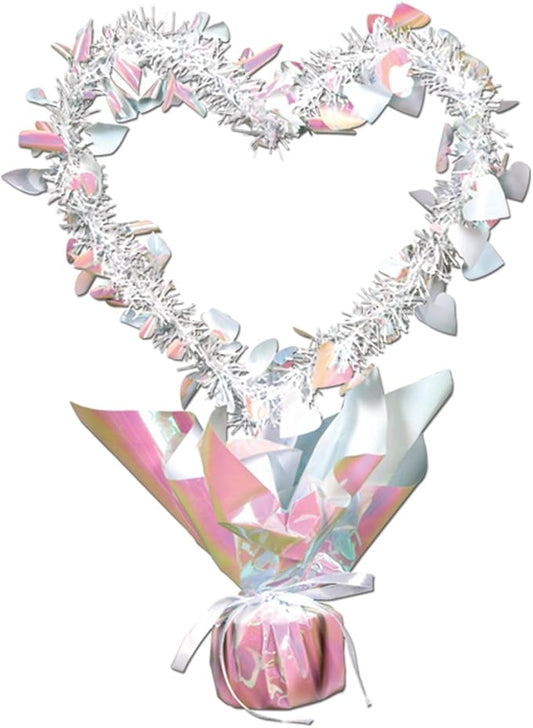 Heart Gleam 'N Shape Centerpiece (opalescent) Party Accessory (1 count) (1/Pkg)