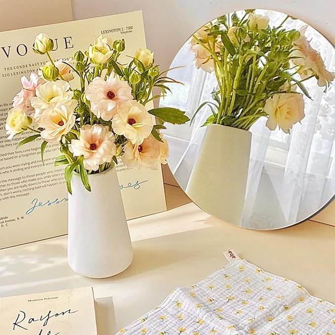 10 Pack Round Mirror Centerpieces for Tables Decorations, 10" Acrylic Circle Mirror Centerpieces Mirror Tray Candle Plate Centerpiece for Wedding Table Decorations Wall Decor (Round, 10inch)