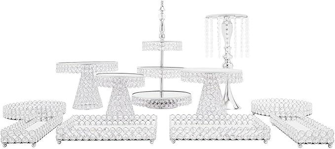 11 PCS Cake Stand Set-Dessert Table Display Set-Cupcake Display Stand for Wedding, Birthday Party, Anniversary, Gatherings