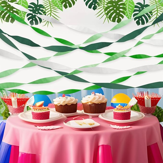 6 Rolls Crepe Paper Streamers in 6 Colors- Rainbow Streamers for Party Decorations(1.8 Inch x 82 Ft/Roll)