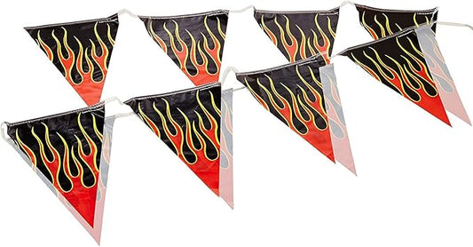 Flame Pennant Banner Party Accessory (1 count) (1/Pkg)