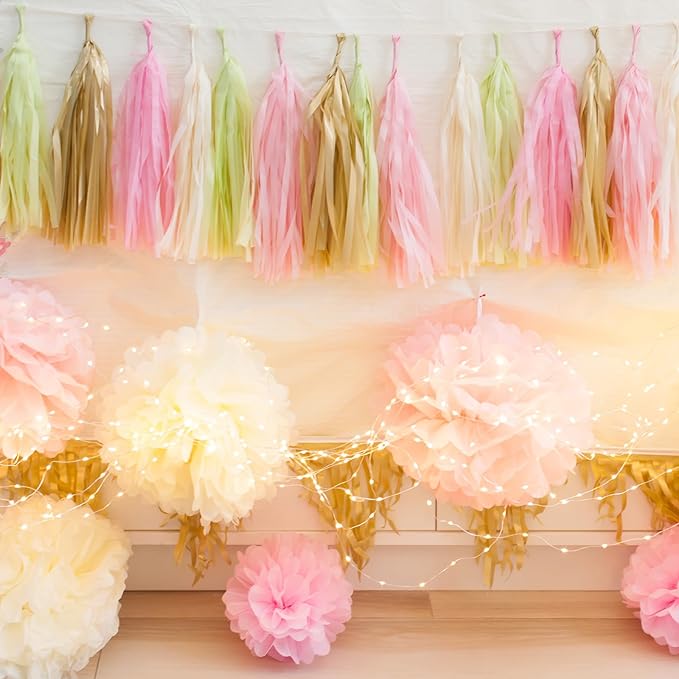 PATIKIL 14inch Tissue Paper Pom Poms, 12PCS Pom Poms Paper Flowers Ball Tissue Paper Flowers for Wedding Bridal Shower Birthday Bachelorette Party Backdrop Decoration, Grey
