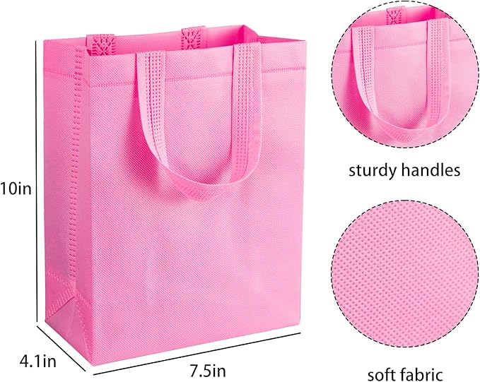 SPERPAND 20Pcs Gift Bags Medium Size, Reusable Goodie Bag, Gift Bags with Handles for Party Favors, Birthday, Baby Shower