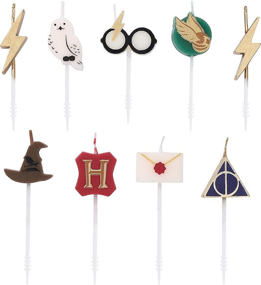 Papyrus Birthday Candles, Harry Potter Cake Topper (9-Count)