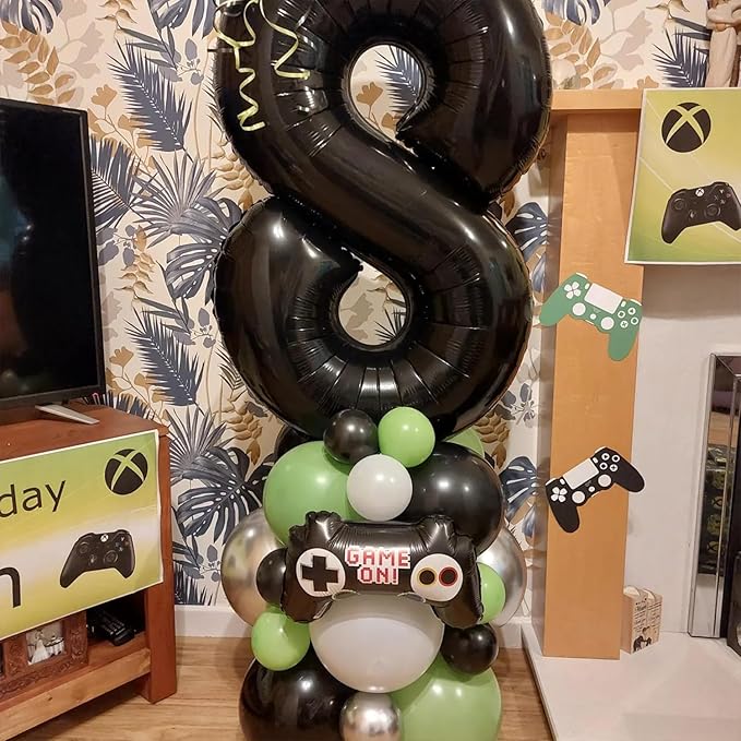 40 inch Number Balloon 0-9 Black Large Number 10 Balloons,Digital Balloons for Birthday Party Celebration Decorations Supplies, Helium Foil Number Balloons for Wedding Anniversary