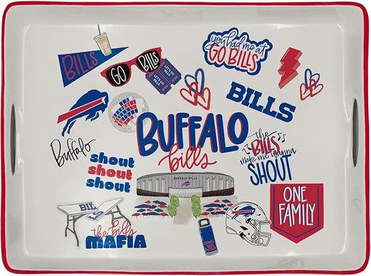 NFL Loco Fan Large Serving Tray w/Handles