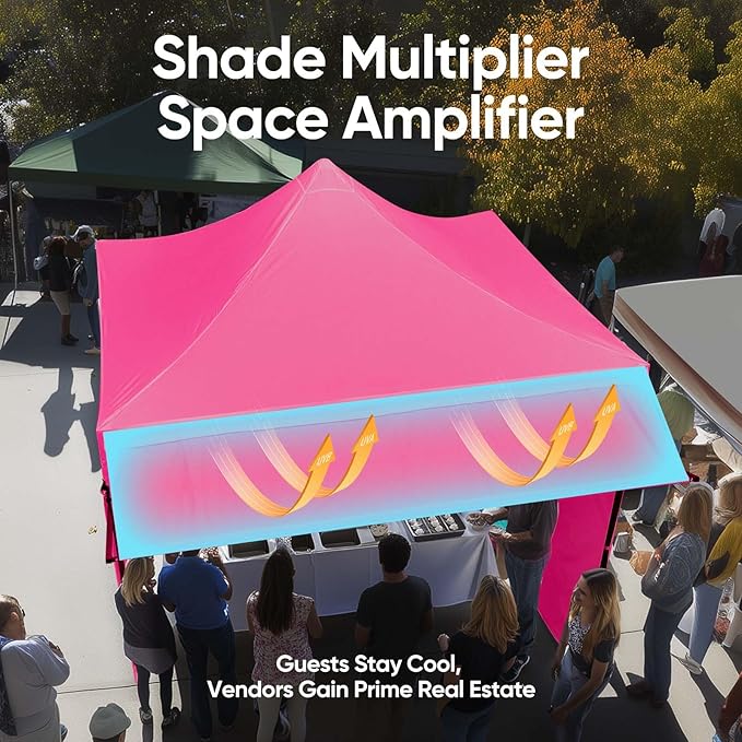 Quictent 10x10 Heavy Duty Pop up Canopy Tent with 3 Removable Sidewalls, Commercial Grade Instant Shelter with Wheeled Bag for Outdoor, Parties, Markets, 600D PU Coated UPF 50+ Sun Shield