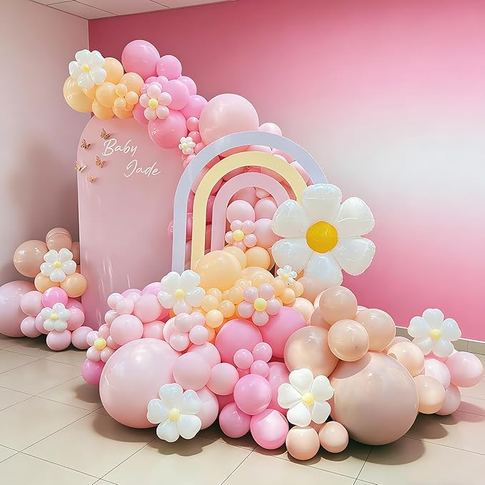Pink Balloons 60 PCS Light Pink Balloons 12 Inch Pastel Baby Pale Pink Balloon for Girls Women Birthday Party Baby Shower Gender Reveal Wedding Decoration